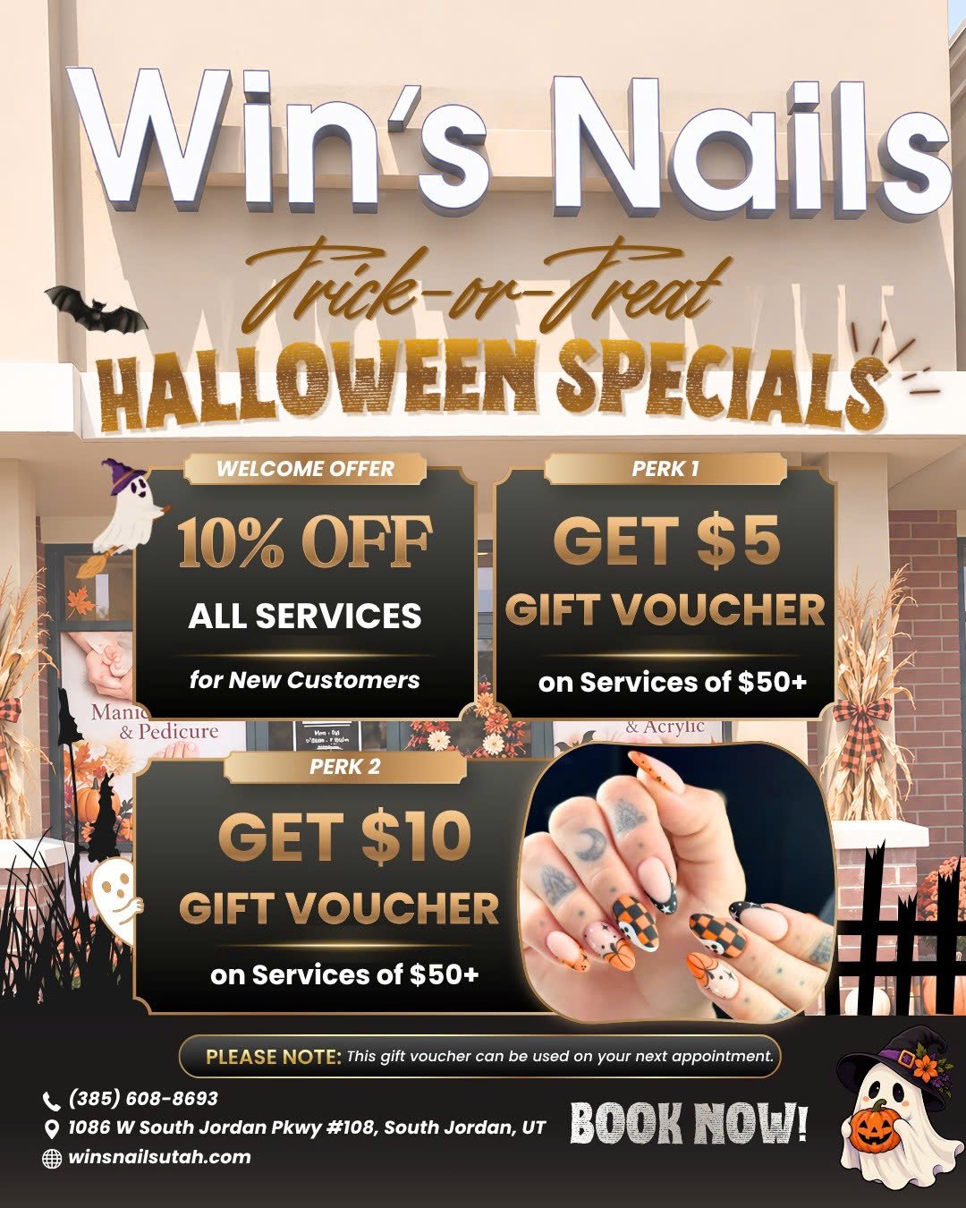 WIN'S NAILS promotional poster